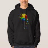 Kind Autismus Awareness Sonnenblumen Mama Frauen Hoodie (Vorderseite)
