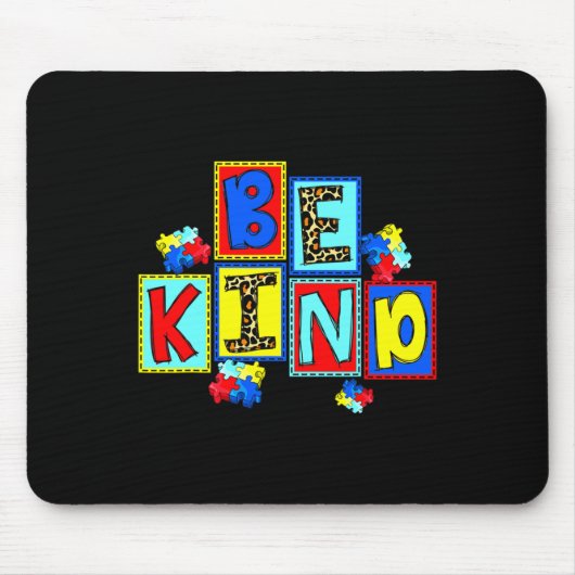 Kind Autismus Bewusstsein Asl Kindness Autismus Ma Mousepad (Vorne)