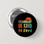 Kind Autismus Bewusstsein Asl Mama Lehrer Kindheit Button (Vorne & Hinten)