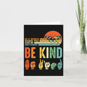 Kind Autismus Bewusstsein Asl Mama Lehrer Kindheit Karte