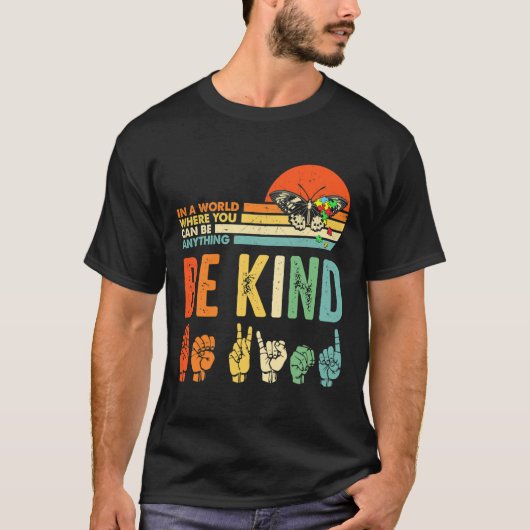 Kind Autismus Bewusstsein Asl Mama Lehrer Kindheit T-Shirt (Vorderseite)