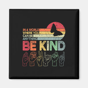 Kind Autismus Bewusstsein Asl Mama Lehrer Kindness Magnet