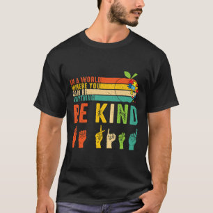 Kind Autismus Sensibilisierung Asl Hands Unterrich T-Shirt