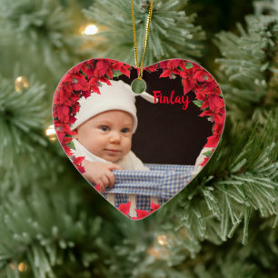 Kind/Baby Foto Weihnachten Keramik Ornament
