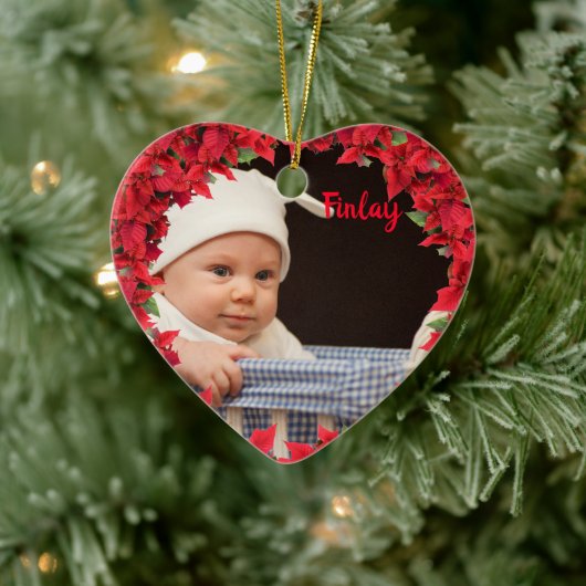 Kind/Baby Foto Weihnachten Keramik Ornament (Baum)