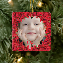 Kind/Baby Foto Weihnachten Keramikornament