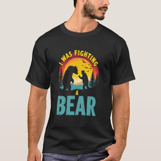 Kind Bärenkampf Tapferkeit T-Shirt (Vorderseite)
