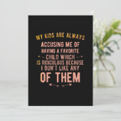 Kind beschuldigen dankeskarte (Stehend Vorderseite)