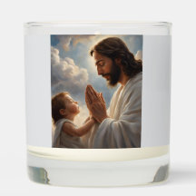 Kind beten mit Jesus