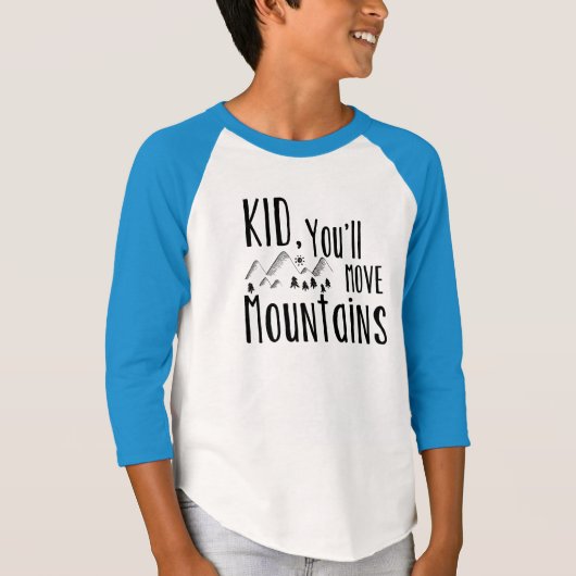 Kind bewegen Sie Berge - Jugend Hoodie (Vorderseite)