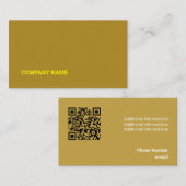 Kind Blue Tone Flat Shapes Qr-Code Visitenkarte