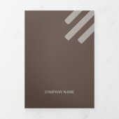 Kind brauner Ton aus QR-Codes Dreifach Gefaltete Karte (Cover)