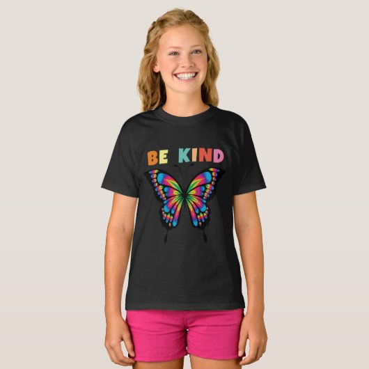 KIND-BUTTERFLYGIRLS-T - SHIRT (Vorne ganz)