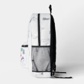 Kind Capable Smart Loved - Personalisierter Kinder Bedruckter Rucksack (Rechts)