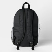 Kind Capable Smart Loved - Personalisierter Kinder Bedruckter Rucksack (Rückseite)