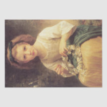 Kind, das eine Krone durch W.A. Bouguereau flicht