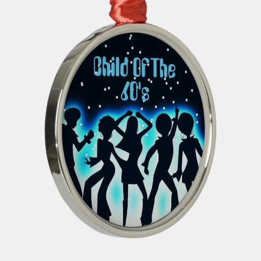 Kind der 60er Jahre Aquamarin Ornament Aus Metall (Rechts)