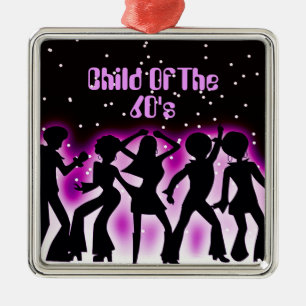 Kind der 60er Pink Ornament Aus Metall