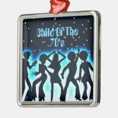 Kind der 70er Aquamarin Ornament Aus Metall (Links)