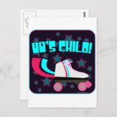 Kind der 80er Jahre Postkarte (Vorne/Hinten)