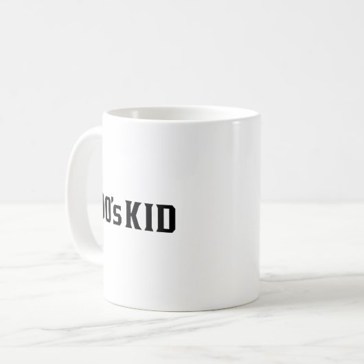 Kind der 90er kaffeetasse (Vorderseite Links)