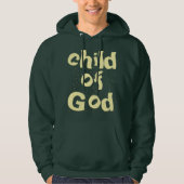 Kind der Bibel Zitat Grün Hoodie (Vorderseite)