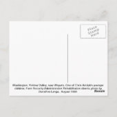 Kind der Depression Postkarte (Rückseite)