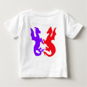 Kind der Drachen Baby T-shirt (Rückseite)