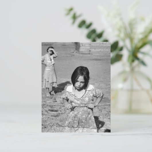 Kind der Großen Depression Postkarte (Stehend Vorderseite)