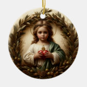 „Kind der heiligen Flamme“ Schmuck Keramik Ornament (Vorne)