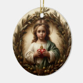 „Kind der heiligen Flamme“ Schmuck Keramik Ornament (Links)