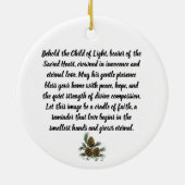„Kind der heiligen Flamme“ Schmuck Keramik Ornament (Hinten)