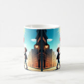 " KIND, DER IN DIE SONNE STROLLT " KAFFEETASSE (Mittel)