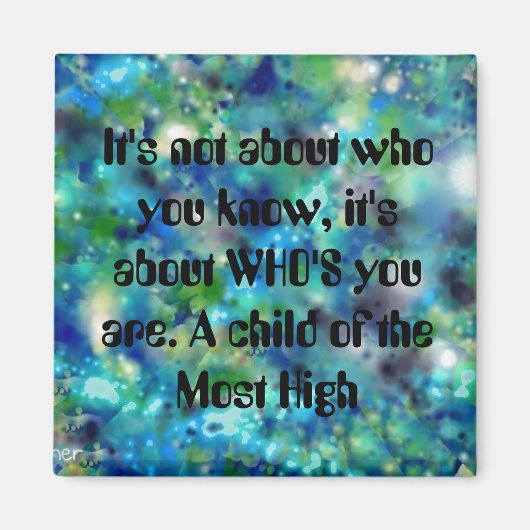 Kind der inspirierendsten Christenkunst Magnet (Vorne)