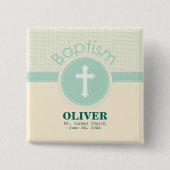 Kind der Taufe Gottes, neutrales Grün des Geschlec Button (Vorderseite)