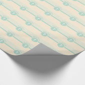 Kind der Taufe Gottes, neutrales Grün des Geschlec Geschenkpapier (Ecke)