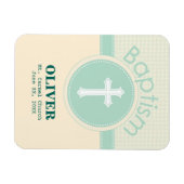 Kind der Taufe Gottes, neutrales Grün des Geschlec Magnet (Horizontal)