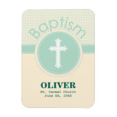 Kind der Taufe Gottes, neutrales Grün des Geschlec Magnet (Vertikal)