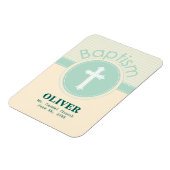 Kind der Taufe Gottes, neutrales Grün des Geschlec Magnet (Linke Seite)