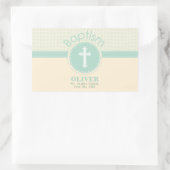 Kind der Taufe Gottes, neutrales Grün des Geschlec Rechteckiger Aufkleber (Tasche)