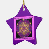"Kind der Universum-" - Desiderata Ornament.2 Keramik Ornament (Links)