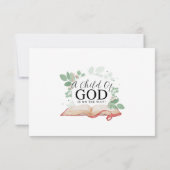 Kind der Windeldrehkarte Einladung (Rückseite)