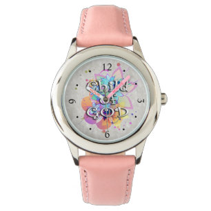 Kind des Gott-Regenbogen-Aquarells Armbanduhr