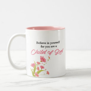 Kind des Gottes - inspirierend Zweifarbige Tasse