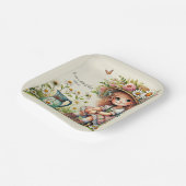 Kind des Gottesmädchens Pappteller (Gewinkelt)