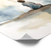 Kind des Lord Aquarell Print Minimalistisch Poster (Ecke)