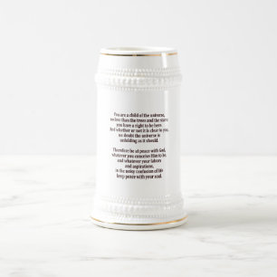 Kind des Universums Bierglas