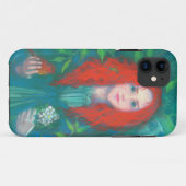 Kind des Waldes, Fantasy Art Ingwermädchen grün Case-Mate iPhone Hülle (Rückseite (Horizontal))