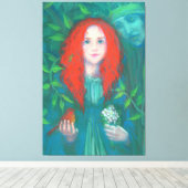 Kind des Waldes Leinwanddruck (Insitu (Holzboden))