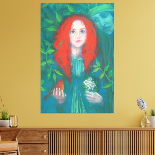 Kind des Waldes Leinwanddruck (Insitu (Wohnzimmer))